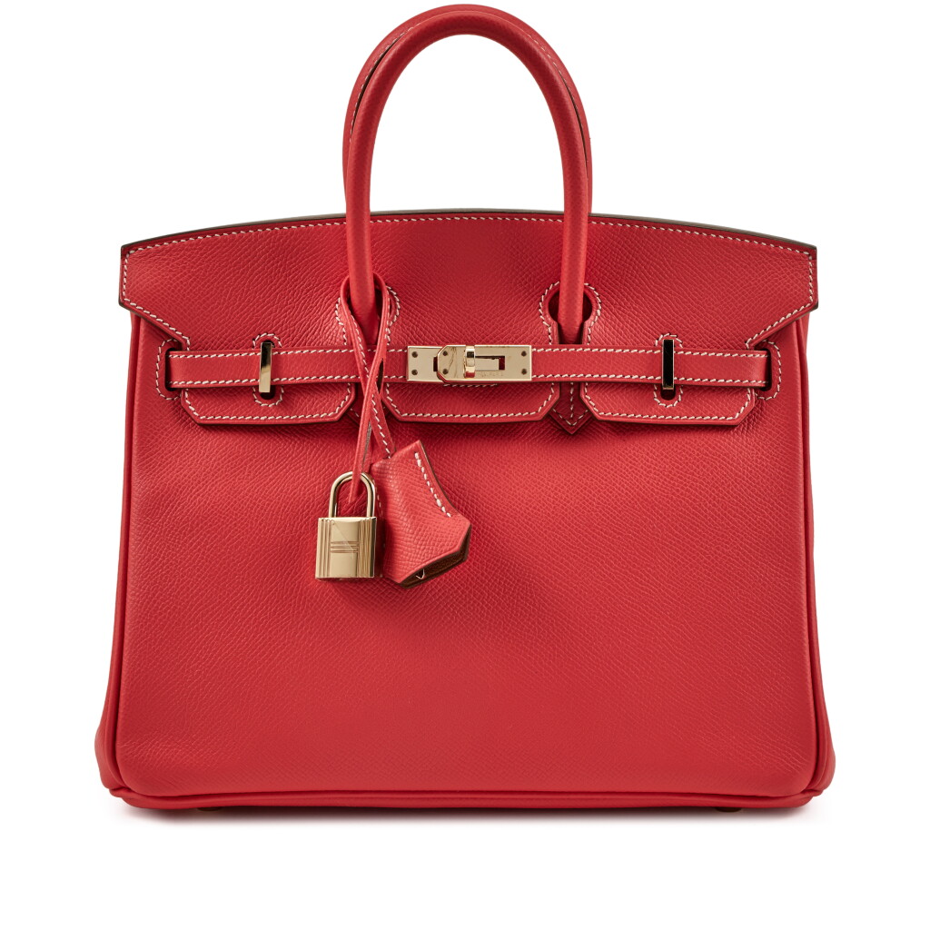 View full screen - View 1 of Lot 30. Limited Edition Rose Jaipur and Gold Verso Epsom Candy Birkin 25 Permabrass Hardware, 2012.