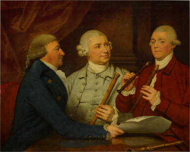 View full screen - View 1 of Lot 97. A group portrait of amateur musicians.