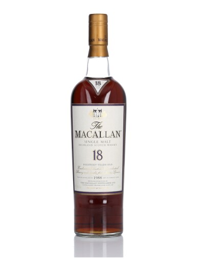 View full screen - View 1 of Lot 18. The Macallan 18 Year Old 43.0 abv 1988 (1 BT 75cl).