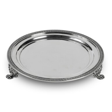 View full screen - View 1 of Lot 927. American Silver Salver, Thomas Fletcher, Philadelphia, 1827-35.