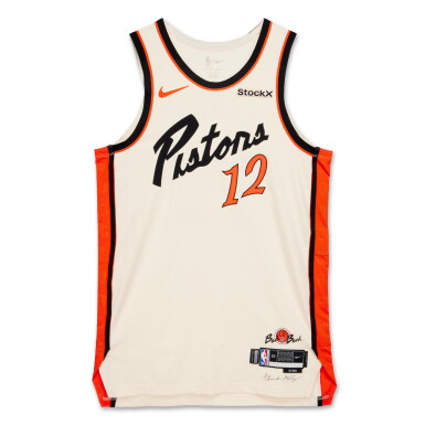 View full screen - View 1 of Lot 190. Tobias Harris Detroit Pistons 2024-2025 Game Worn City Edition Jersey | Matched to 2 Games .