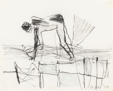 View full screen - View 1 of Lot 233. ROGER HILTON | NUDE BENDING.