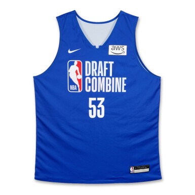 View full screen - View 1 of Lot 22. Ebuka Okorie 2026 NBA Draft Combine Worn Jersey.