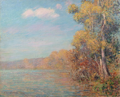 View full screen - View 1 of Lot 206. La rivière en automne.