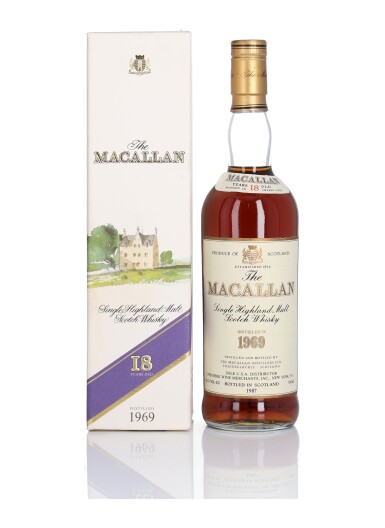 View full screen - View 1 of Lot 10. The Macallan 18 Year Old 43.0 abv 1969 (1 BT 75cl).