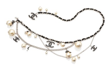 View full screen - View 1 of Lot 22. "COCO ON THE MOON" CHAIN BELT, CHANEL.