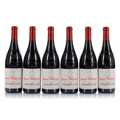 View full screen - View 1 of Lot 1544. Châteauneuf du Pape, Collection Charles Giraud 2009 Saint Préfert (12 BT).