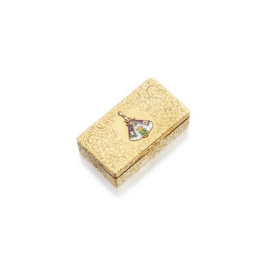 View full screen - View 1 of Lot 1045. Gold and enamel case, mid-19th century.