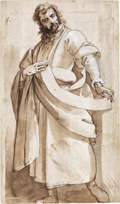 View full screen - View 1 of Lot 12. Study of a Standing Prophet.