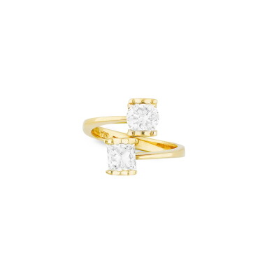 View full screen - View 1 of Lot 72. BAGUE DIAMANTS | DIAMOND RING .