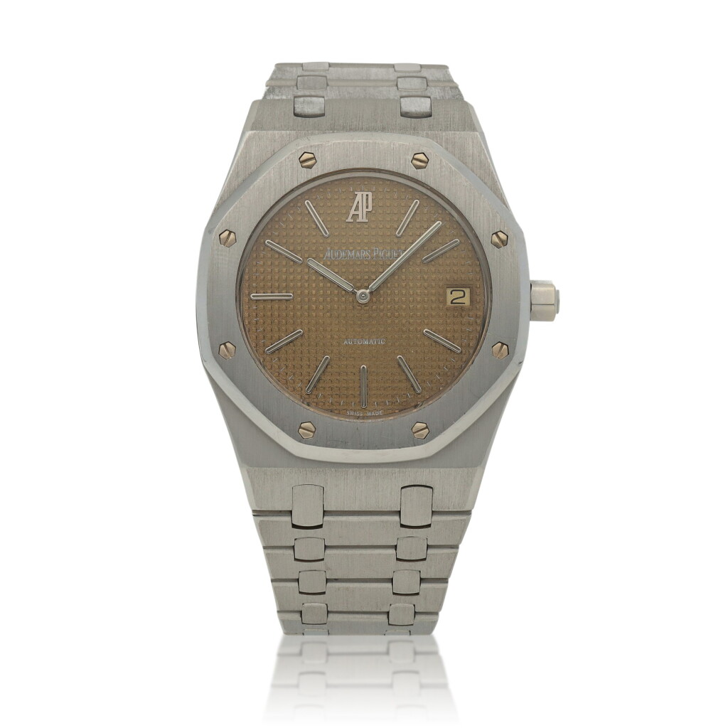 View full screen - View 1 of Lot 45. Royal Oak, Ref. 14802PT.OO.0944PT.02, Limited edition platinum wristwatch with date and bracelet Circa 1996 | 愛彼 | 14802PT.OO.0944PT.02型號「Royal Oak」限量版鉑金鍊帶腕錶備日期顯示,約1996年製.