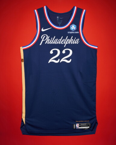View full screen - View 1 of Lot 42. Johni Broome Philadelphia 76ers 2025-2026 Game Issued City Edition Jersey .