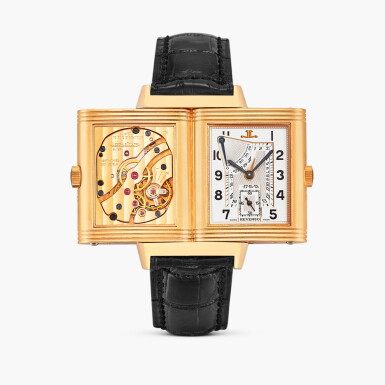 View full screen - View 1 of Lot 2286. Reverso 60th Anniversary, Reference 270.2.64 | A limited edition pink gold reversible wristwatch with date and power reserve, Circa 1991.