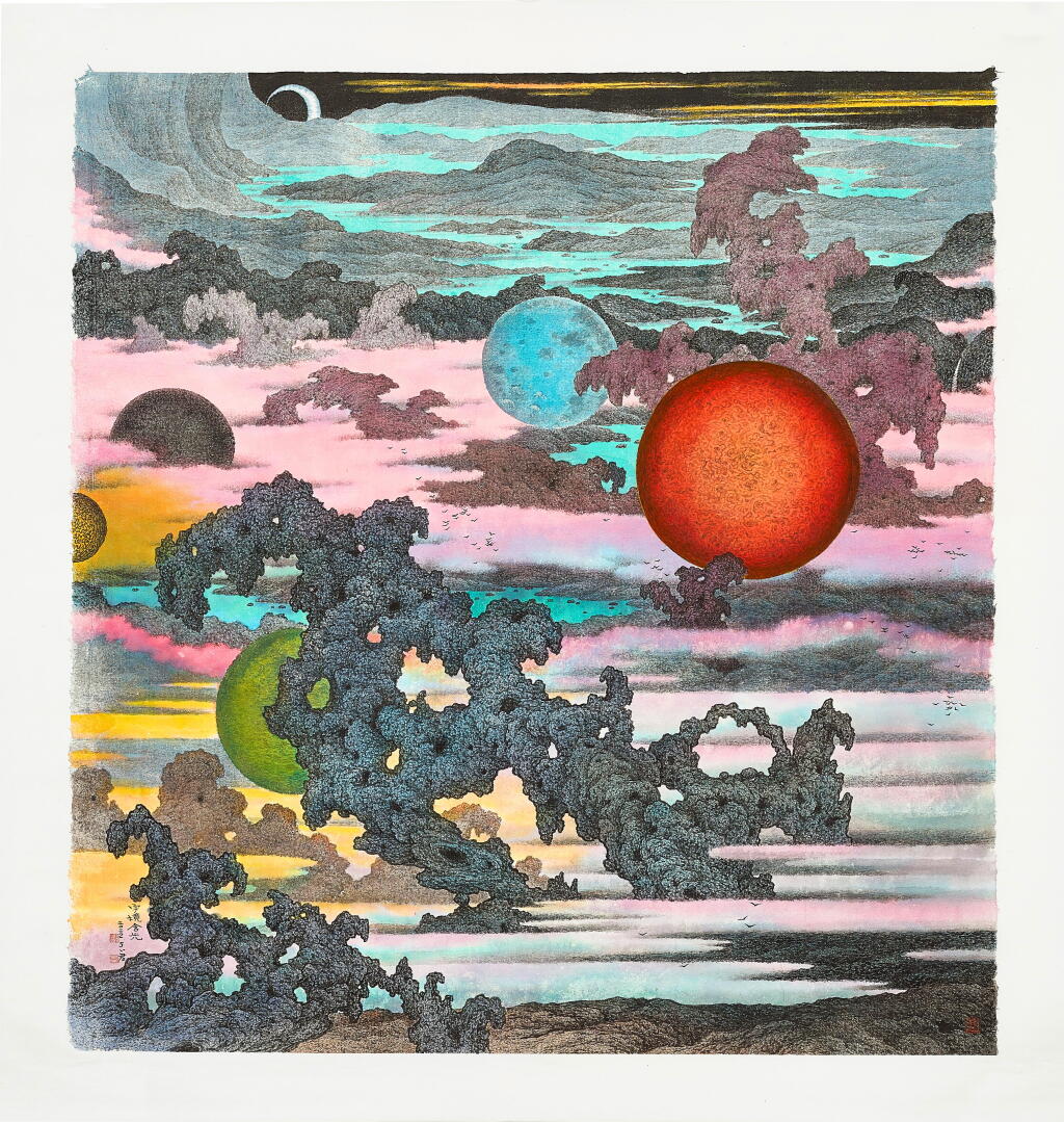 View full screen - View 1 of Lot 2006. Teng Pu-chun 鄧卜君 | A cosmic realm imbued with light 宇境含光.