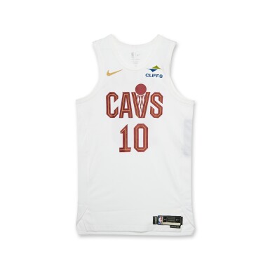 View full screen - View 1 of Lot 66. Darius Garland Cleveland Cavaliers 2025 NBA Playoffs Eastern Conference Round 1 Game Worn Association Edition Jersey | Game 1 .