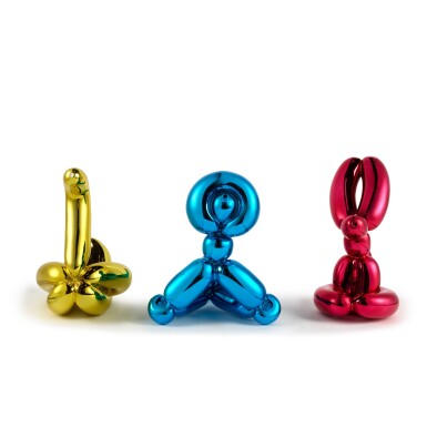View full screen - View 1 of Lot 175. Balloon Animals I (Yellow Swan, Blue Monkey, Red Rabbit).
