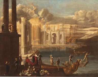 View full screen - View 1 of Lot 15. The Embarkation of Saint Helen | L’embarquement de sainte Hélène .