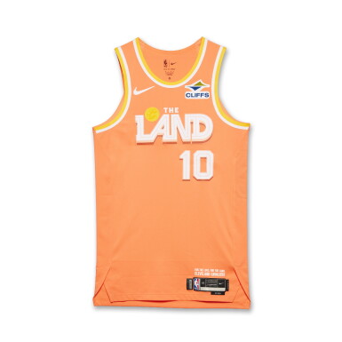 View full screen - View 1 of Lot 33. Darius Garland Cleveland Cavaliers 2025-2026 Game Issued City Edition Jersey.