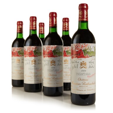 View full screen - View 1 of Lot 52. Château Mouton Rothschild 1989 (12 BT).