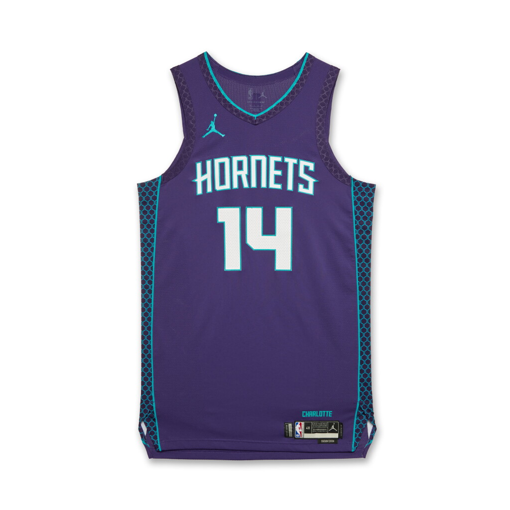 View full screen - View 1 of Lot 247. Moussa Diabate Charlotte Hornets 2024-2025 Emirates NBA Cup Game Worn Statement Edition Jersey | Matched to 2 Games.