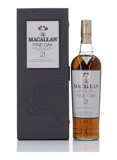 View full screen - View 1 of Lot 46. The Macallan 21 Year Old Fine Oak 43.0 abv NV (1 Bottle 75cl).