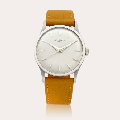 View full screen - View 1 of Lot 2340. Reference 570 | A white gold wristwatch, Made in 1968 | 百達翡麗 | 型號570 | 白金腕錶,1968年製 .