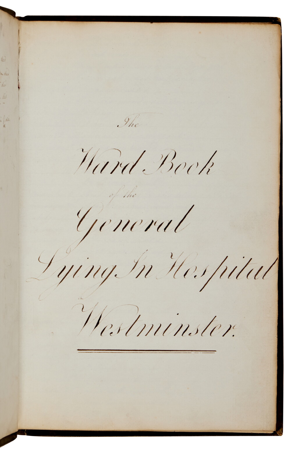 View full screen - View 1 of Lot 1075. (Obstetrics) — Dr. Edward Rigby | Ward books from the General Lying-In Hospital, Wesminster.