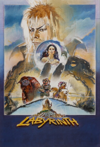 View full screen - View 1 of Lot 124. LABYRINTH (1986) ORIGINAL ARTWORK, BRITISH.