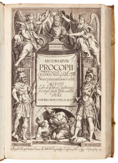 View full screen - View 1 of Lot 146. Procopius, Historiarum libri VIII, Augsburg, 1607, contemporary vellum.
