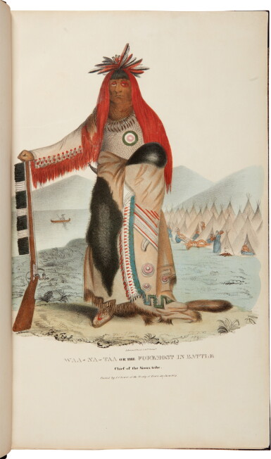 View full screen - View 1 of Lot 54. James Otto Lewis | The aboriginal port folio. Philadelphia, 1835 1836, early depictions of native Americans.