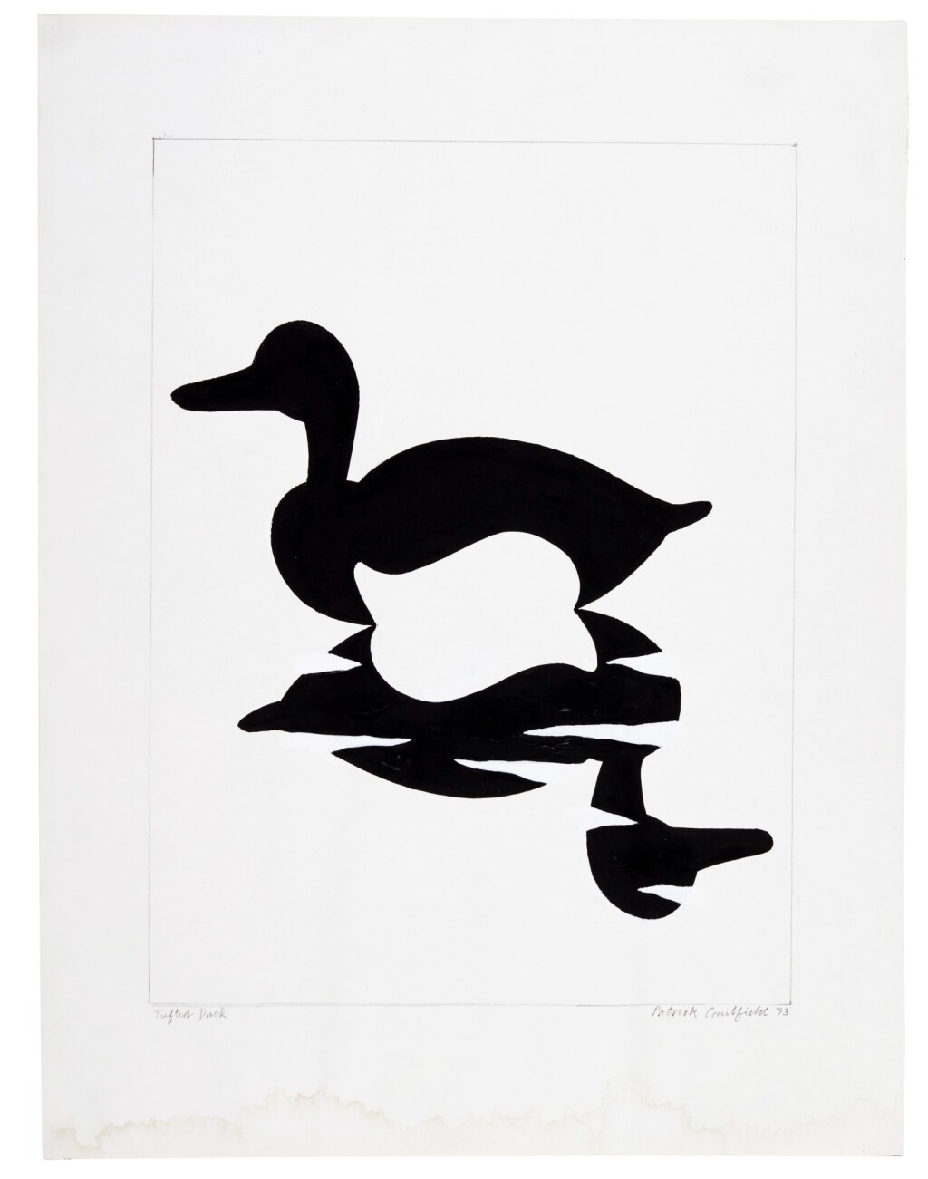 View full screen - View 1 of Lot 6. PATRICK CAULFIELD R.A | TUFTED DUCK.