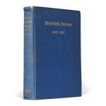 William Macpherson Horner, Jr., Blue Book: Philadelphia Furniture, 1682-1807: William Penn to George Washington, Philadelphia, Pennsylvania, 1935