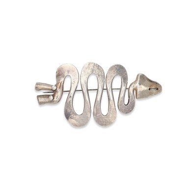 View full screen - View 1 of Lot 10. 'Snake' Brooch.