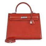 Brique Box Leather Kelly Sellier 35 Palladium Hardware, 2010