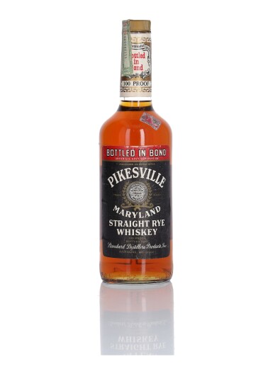 View full screen - View 1 of Lot 277. Pikesville Maryland Straight Rye Whiskey Bottled in Bond 100 Proof 1972 (1 Bottle 75cl).
