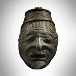 Mixtec Copper Bell of a Head, Late Postclassic, circa AD 1250 - 1521
