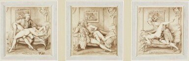 View full screen - View 1 of Lot 37. JEAN-MICHEL MOREAU LE JEUNE | THREE EROTIC SCENES.