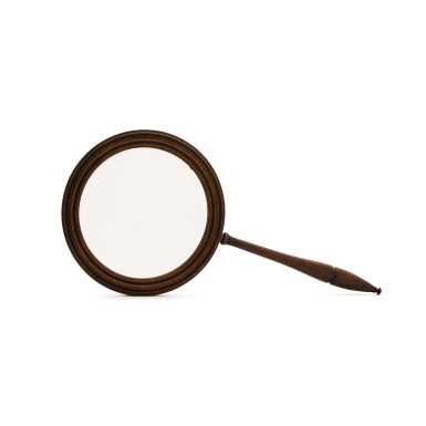 View full screen - View 1 of Lot 75. A George IV rosewood library magnifying glass, second quarter 19th century.