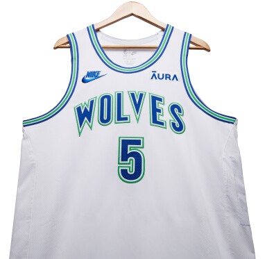 View full screen - View 1 of Lot 19. Anthony Edwards Minnesota Timberwolves 2023-2024 Game Worn Classic Edition Jersey | Matched to 2 Games .