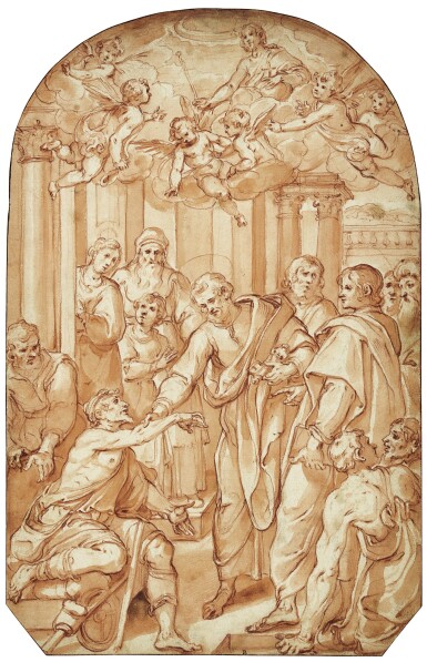 View full screen - View 1 of Lot 12. Saint Peter healing a paralytic.