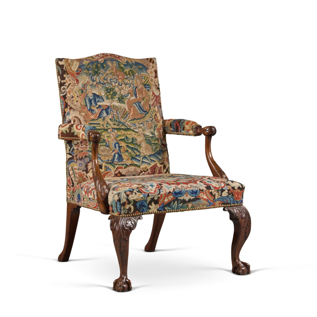 View full screen - View 1 of Lot 35. A George II Mahogany Library Armchair, Circa 1745.