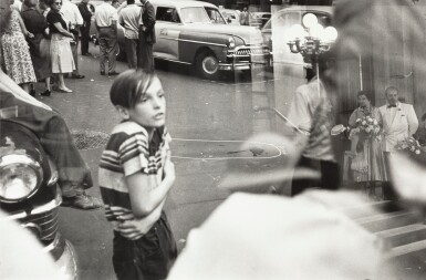 View full screen - View 1 of Lot 55. Accident at Lexington & 52nd street, NYC, 1951.