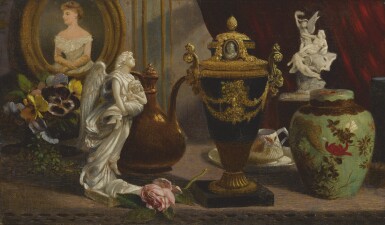 View full screen - View 1 of Lot 83. JOHN O'BRIEN INMAN | VICTORIAN STILL LIFE.