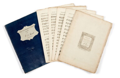 View full screen - View 1 of Lot 42. W. A. Mozart. First edition of the Piano Concerto in E flat, K. 449, 1792.