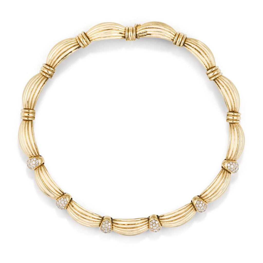 View full screen - View 1 of Lot 44. COLLIER DIAMANTS, O.J. PERRIN | DIAMOND NECKLACE, O.J. PERRIN.