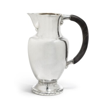 View full screen - View 1 of Lot 434. A Danish Silver Pitcher, No. 5A, Designed by Georg Jensen, Georg Jensen Silversmithy, Copenhagen, Circa 1925-32.