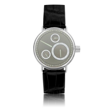 View full screen - View 1 of Lot 141. RESSENCE | REF SERIES 1 TYPE 1005, AN UNUSUAL STAINLESS STEEL AUTOMATIC WRISTWATCH WITH ROTATING DIAL CIRCA 2005.