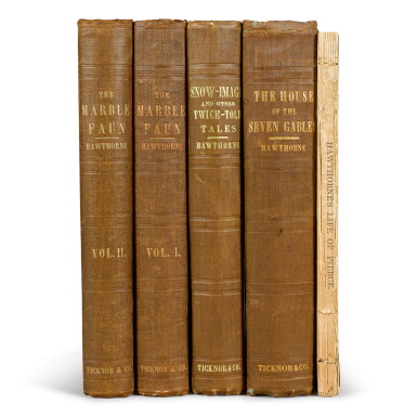 View full screen - View 1 of Lot 30. HAWTHORNE, NATHANIEL | A Group of Four First Editions.