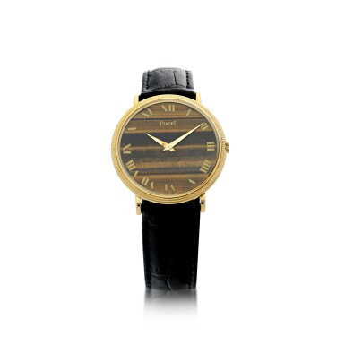 View full screen - View 1 of Lot 555. REFERENCE 9021 AN ULTRA THIN YELLOW GOLD WRISTWATCH, CIRCA 2000.