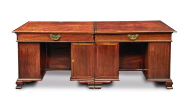 View full screen - View 1 of Lot 353. An Unusual George II Mahogany Double Architect's Desk, Mid-18th Century.